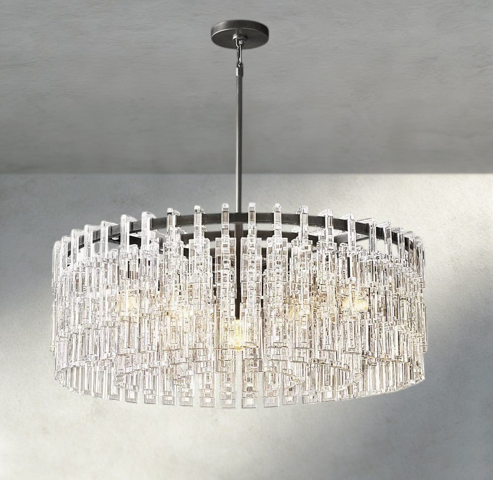 Merlyna Round Chandelier 36", 48", 60" - Cyran Lamps