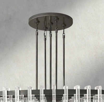 Merlyna Round Chandelier 36", 48", 60" - Cyran Lamps