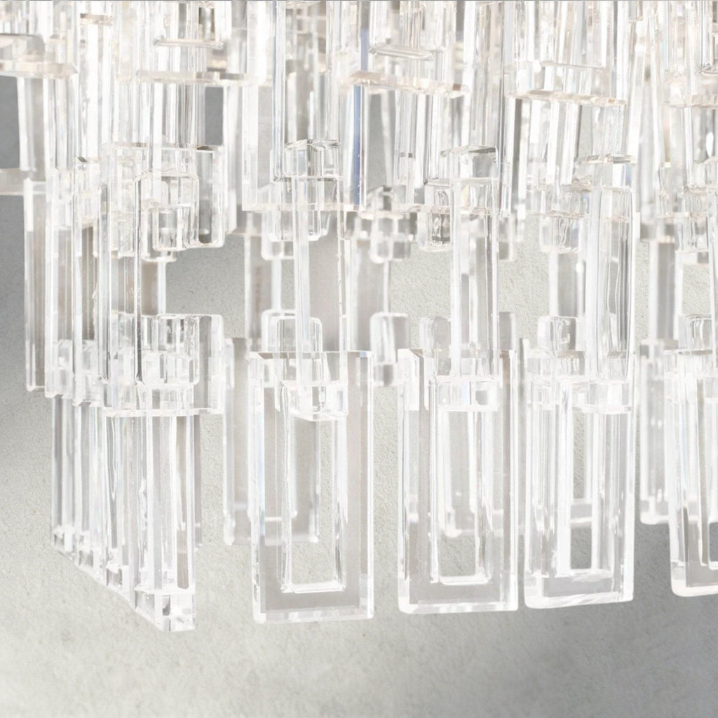 Merlyna Tiered Rectangular Chandelier 60", 72" - Cyran Lamps