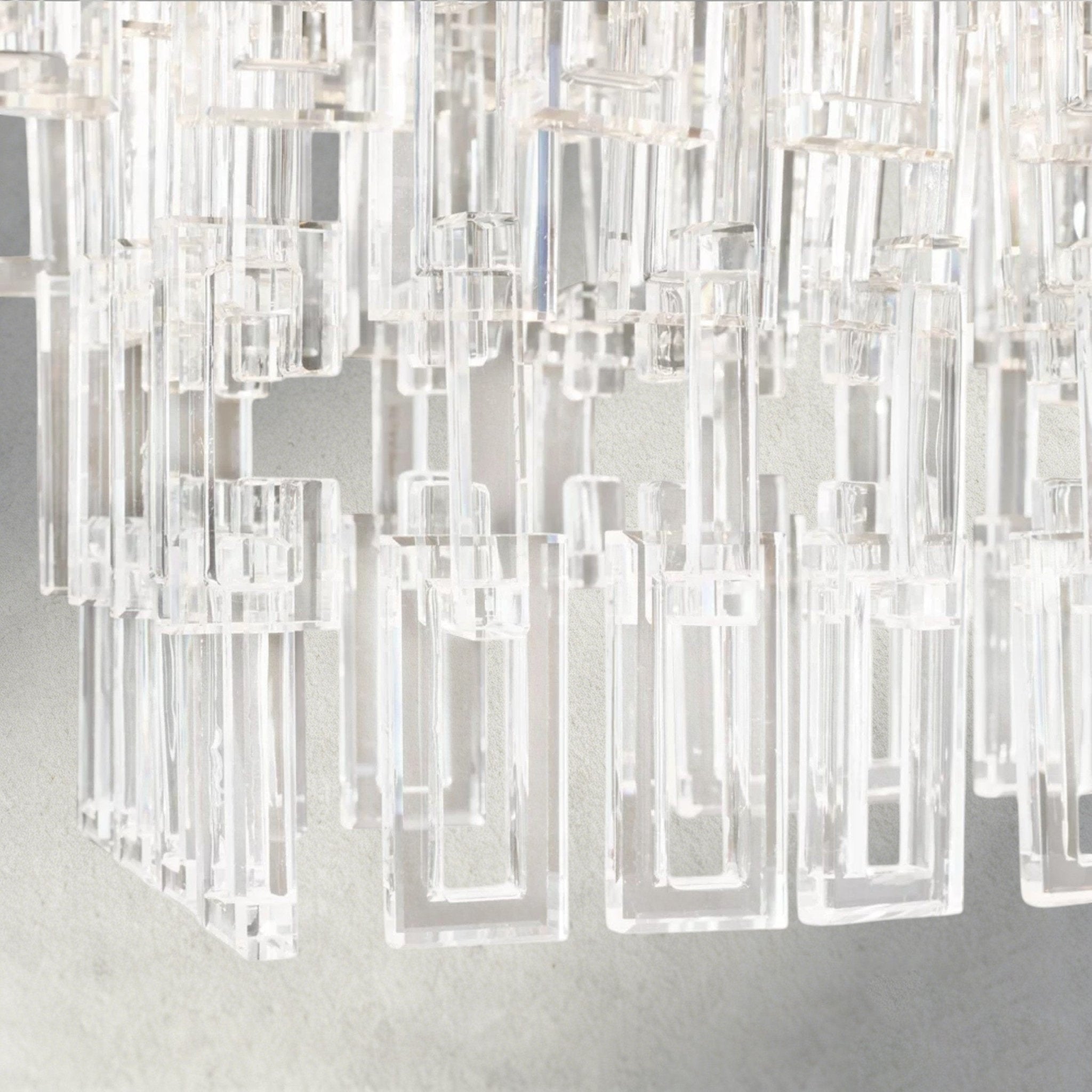 Merlyna Tiered Rectangular Chandelier 60", 72" - Cyran Lamps