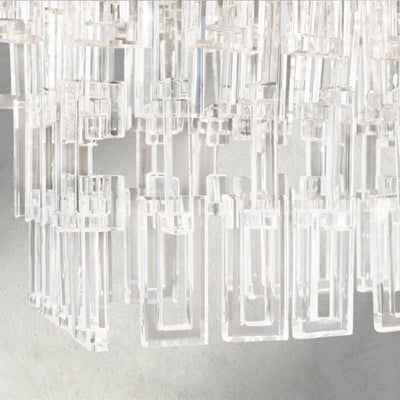Merlyna Tiered Rectangular Chandelier 60", 72" - Cyran Lamps