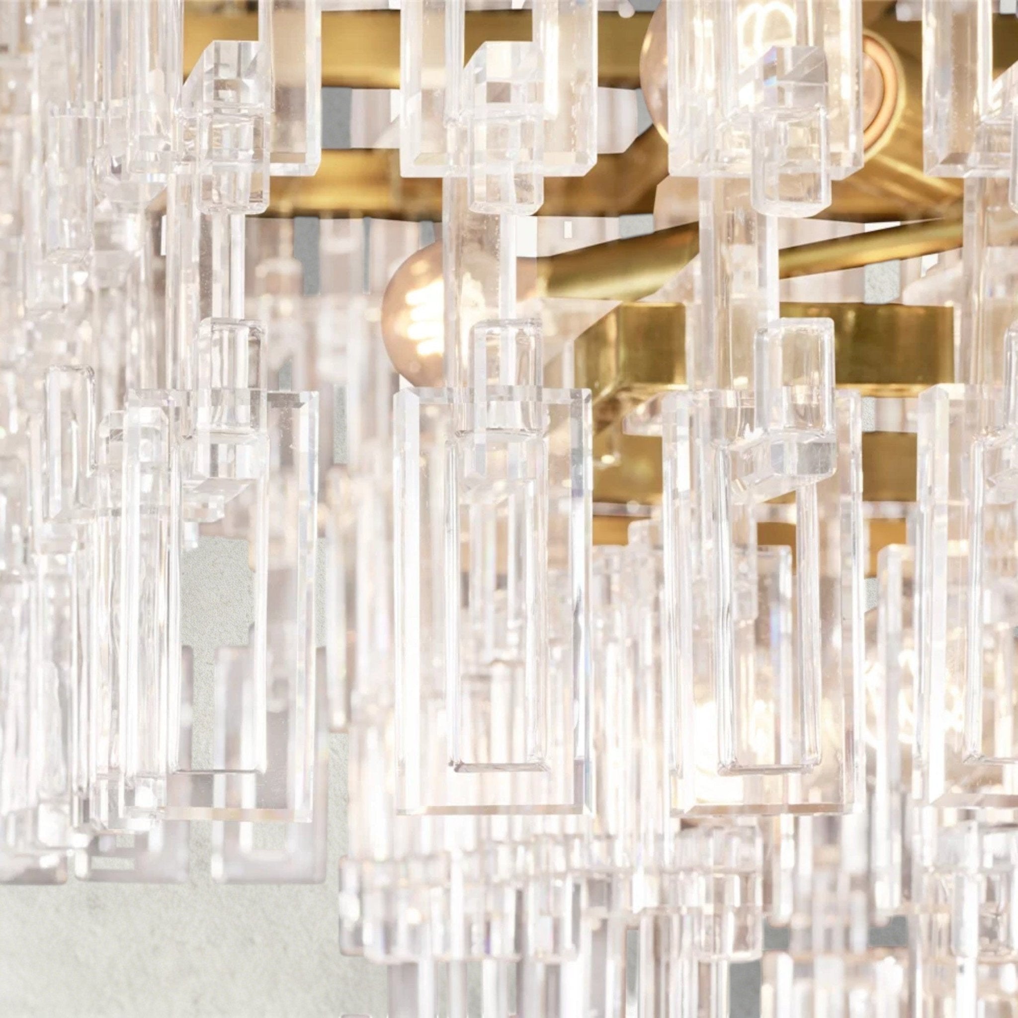 Merlyna Tiered Rectangular Chandelier 60", 72" - Cyran Lamps