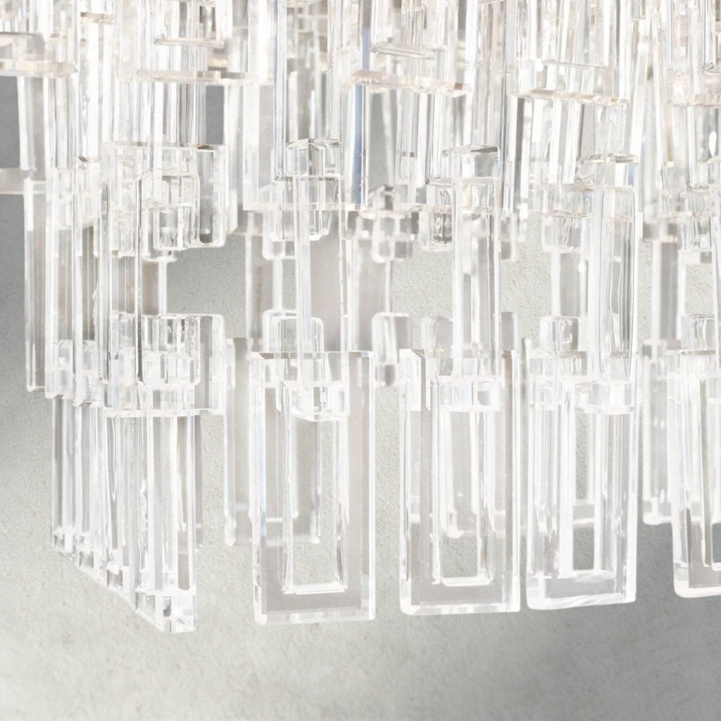 Merlyna Tiered Rectangular Chandelier 60", 72" - Cyran Lamps