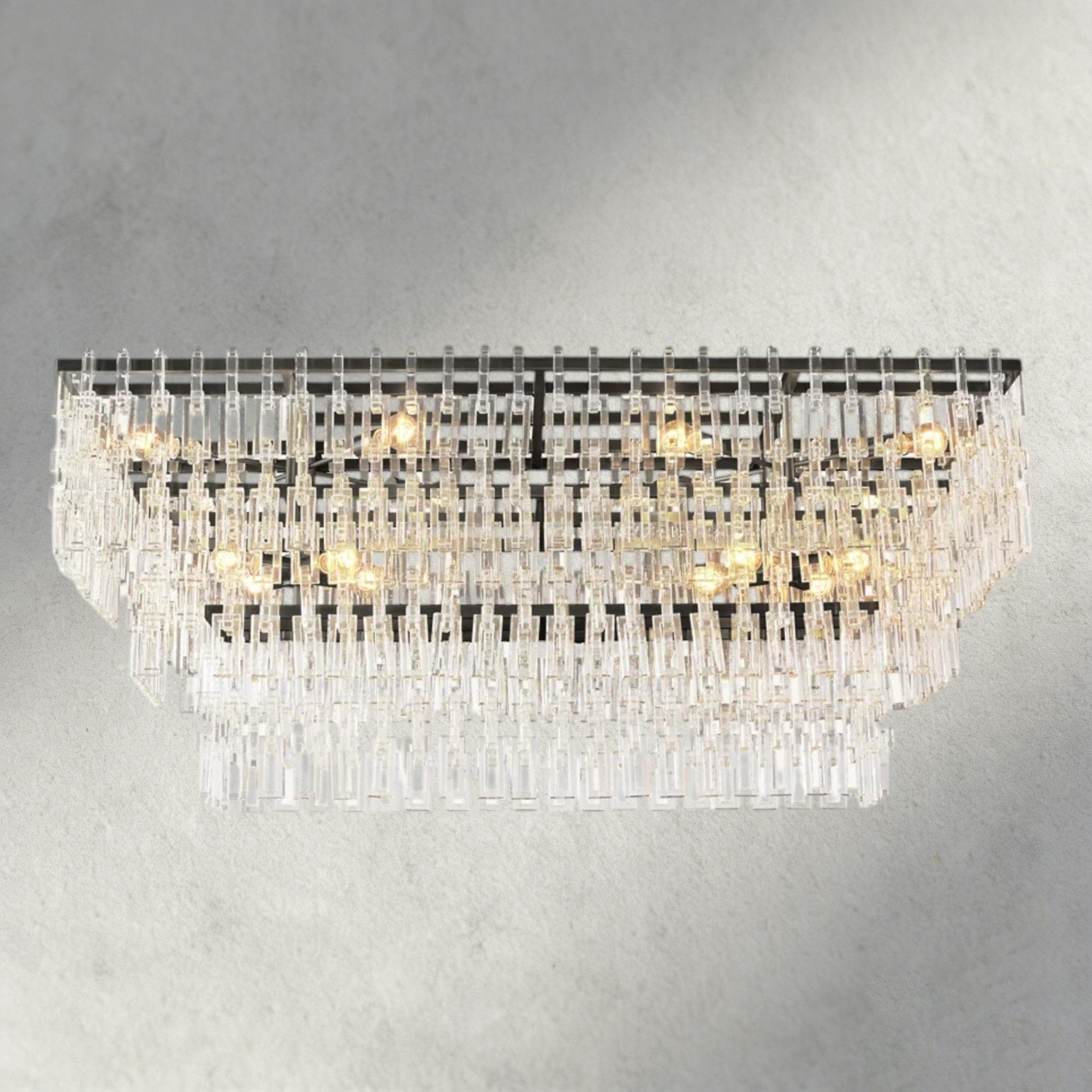 Merlyna Tiered Rectangular Chandelier 60", 72" - Cyran Lamps
