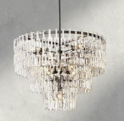 Merlyna Tiered Round Chandelier 36", 48", 60" - Cyran Lamps
