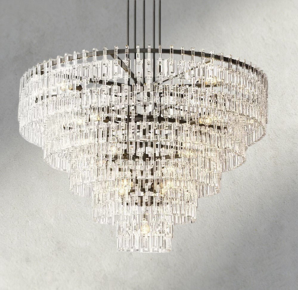 Merlyna Tiered Round Chandelier 36", 48", 60" - Cyran Lamps