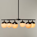 Metro Alabaster 6 Light Chandelier - Cyran Lamps