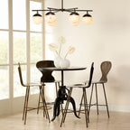Metro Alabaster 6 Light Chandelier - Cyran Lamps