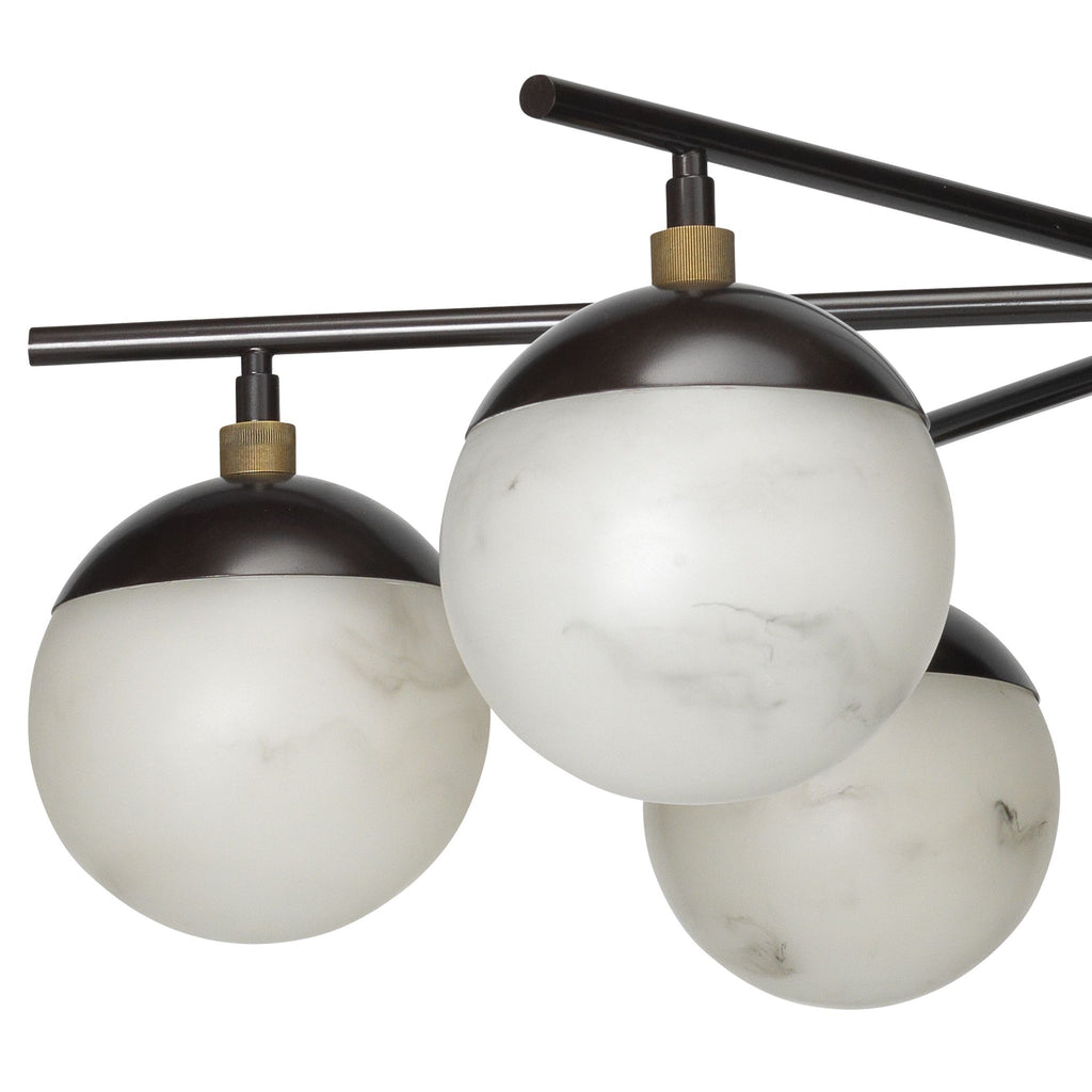 Metro Alabaster 6 Light Chandelier - Cyran Lamps
