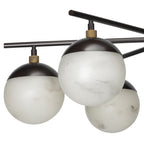 Metro Alabaster 6 Light Chandelier - Cyran Lamps