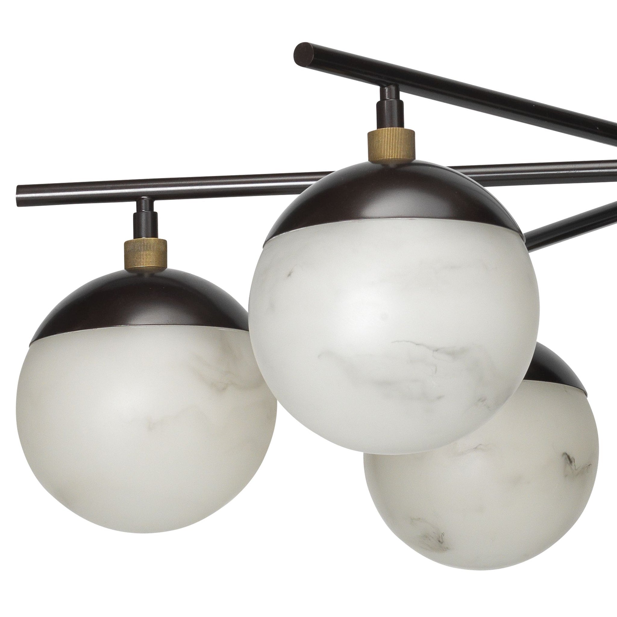Metro Alabaster 6 Light Chandelier - Cyran Lamps