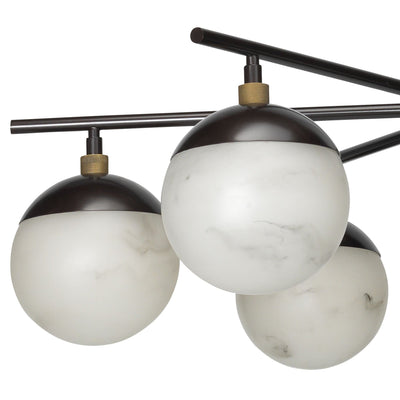 Metro Alabaster 6 Light Chandelier - Cyran Lamps