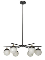 Metro Alabaster 6 Light Chandelier - Cyran Lamps