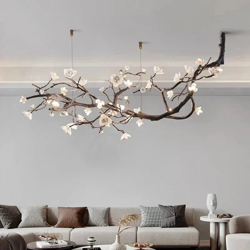 Minas Rustic Tree Branch Chandelier - Black47.24” ( 120 cm )Warm White 3000KCyranlamps