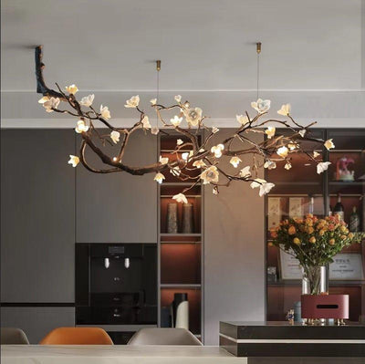Minas Rustic Tree Branch Chandelier - Black47.24” ( 120 cm )Warm White 3000KCyranlamps