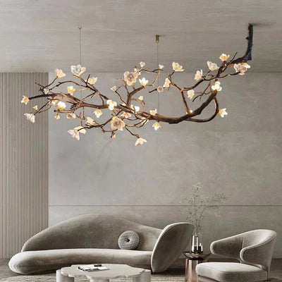 Minas Rustic Tree Branch Chandelier - Black47.24” ( 120 cm )Warm White 3000KCyranlamps