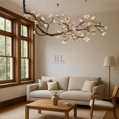 Minas Rustic Tree Branch Chandelier - Black47.24” ( 120 cm )Warm White 3000KCyranlamps