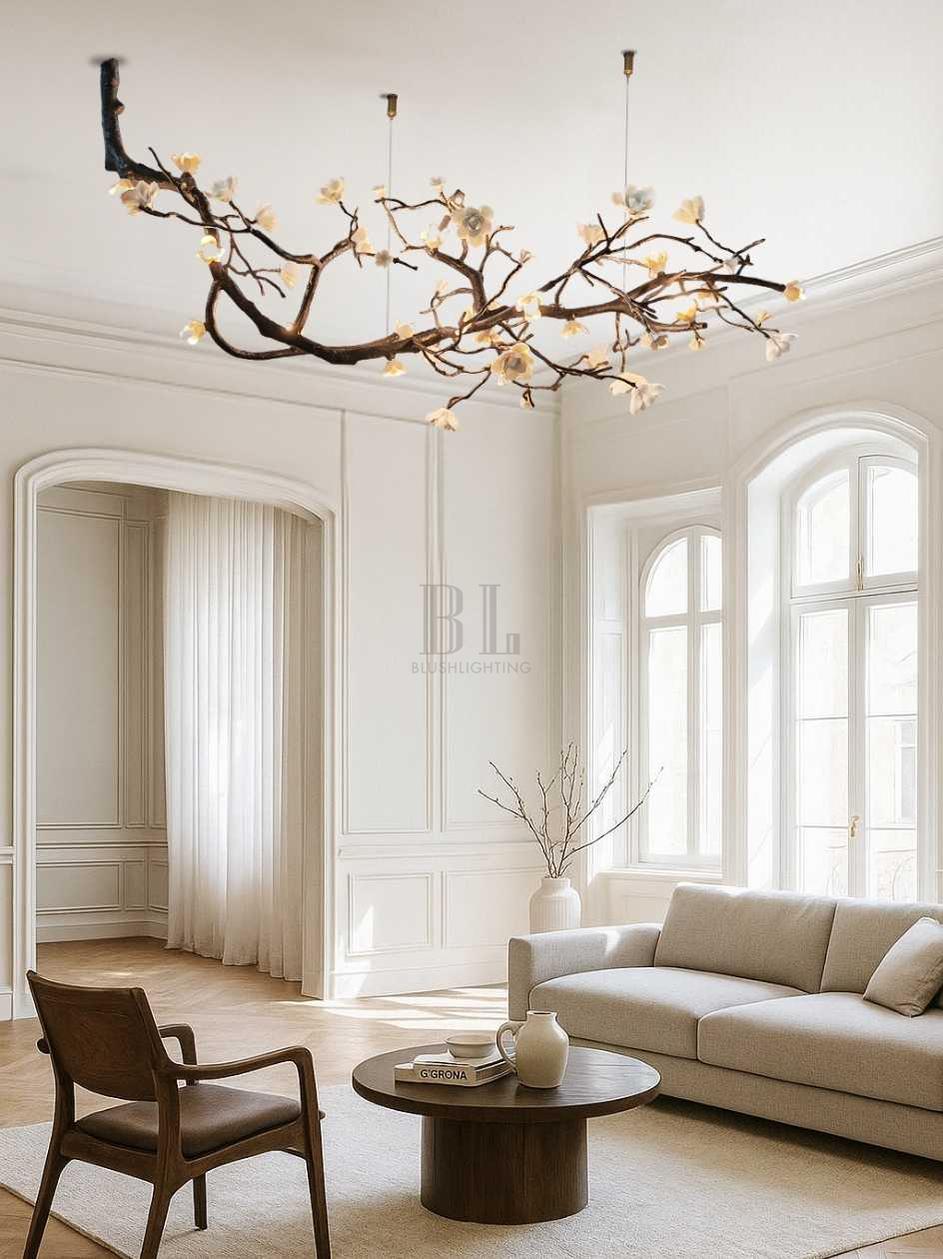 Minas Rustic Tree Branch Chandelier - Black47.24” ( 120 cm )Warm White 3000KCyranlamps