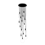 Minimalist Rings Stepless Dimming LED Nordic Duplex Stair Chandelier - Cyran Lamps