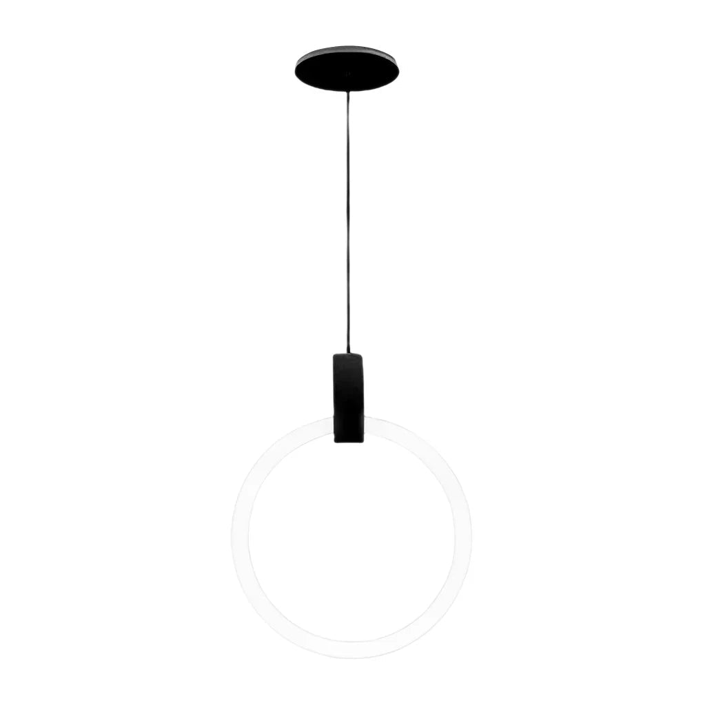 Minimalist Rings Stepless Dimming LED Nordic Duplex Stair Chandelier - Cyran Lamps