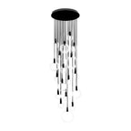Minimalist Rings Stepless Dimming LED Nordic Duplex Stair Chandelier - Cyran Lamps