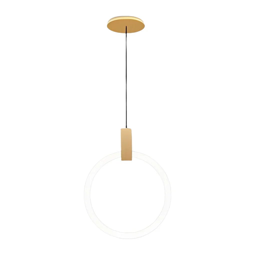 Minimalist Rings Stepless Dimming LED Nordic Duplex Stair Chandelier - Cyran Lamps