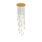 Minimalist Rings Stepless Dimming LED Nordic Duplex Stair Chandelier - Cyran Lamps