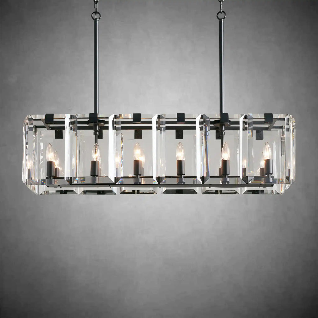 Modern Amaya Rectangular Chandelier - Cyran Lamps