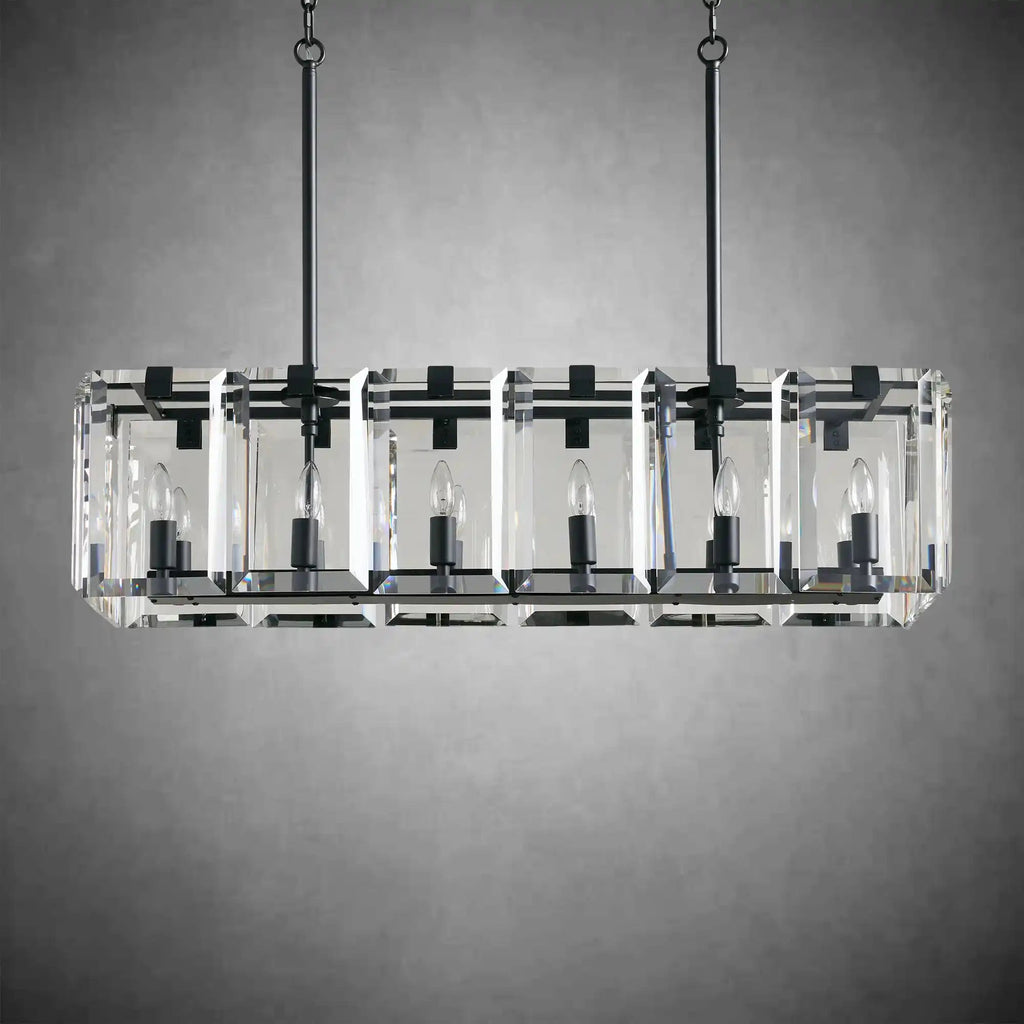 Modern Amaya Rectangular Chandelier - Cyran Lamps