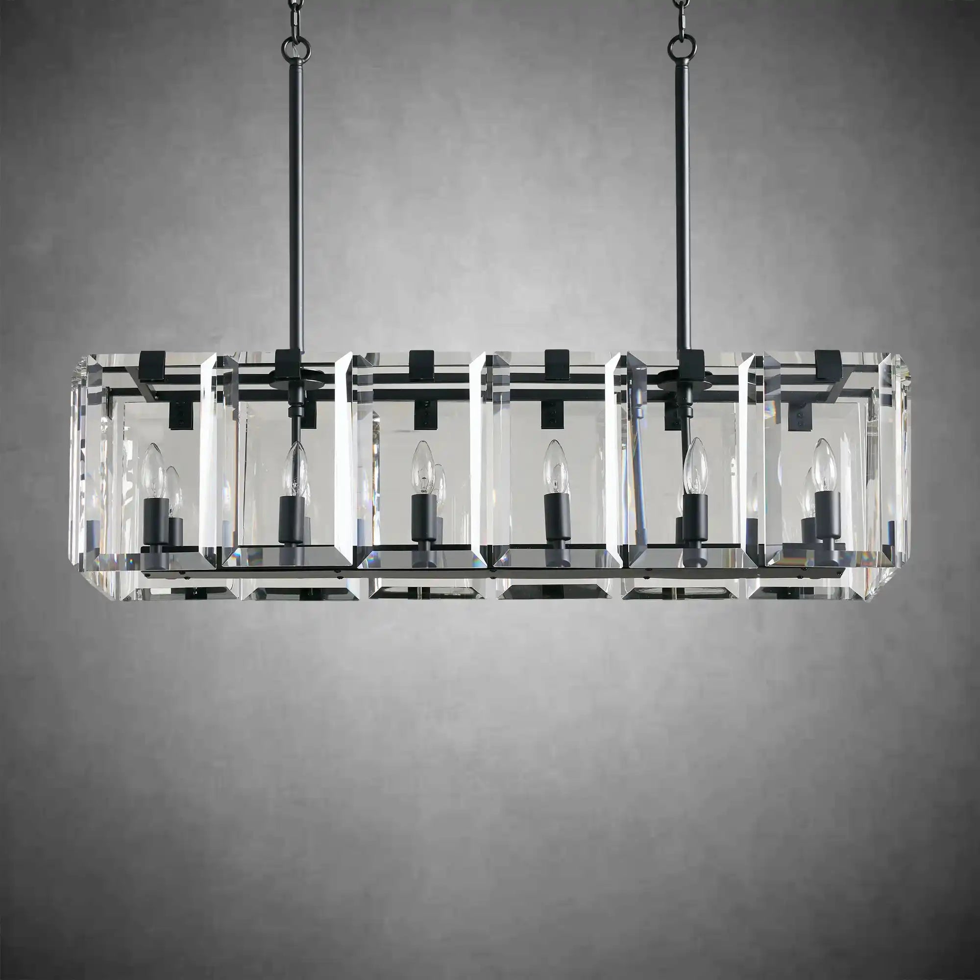 Modern Amaya Rectangular Chandelier - Cyran Lamps