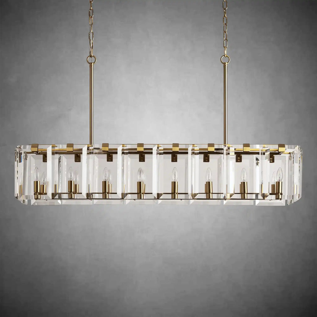 Modern Amaya Rectangular Chandelier - Cyran Lamps