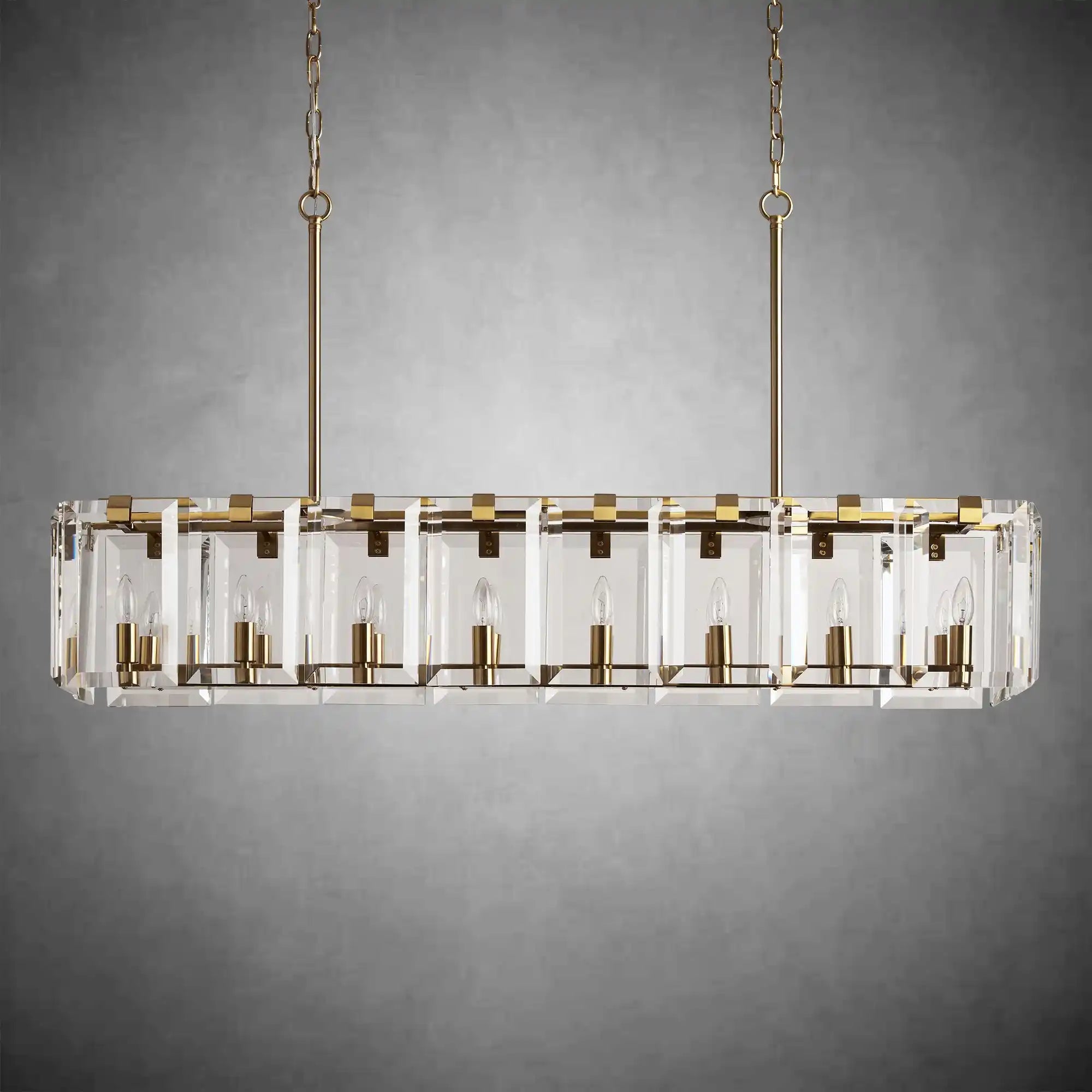 Modern Amaya Rectangular Chandelier - Cyran Lamps