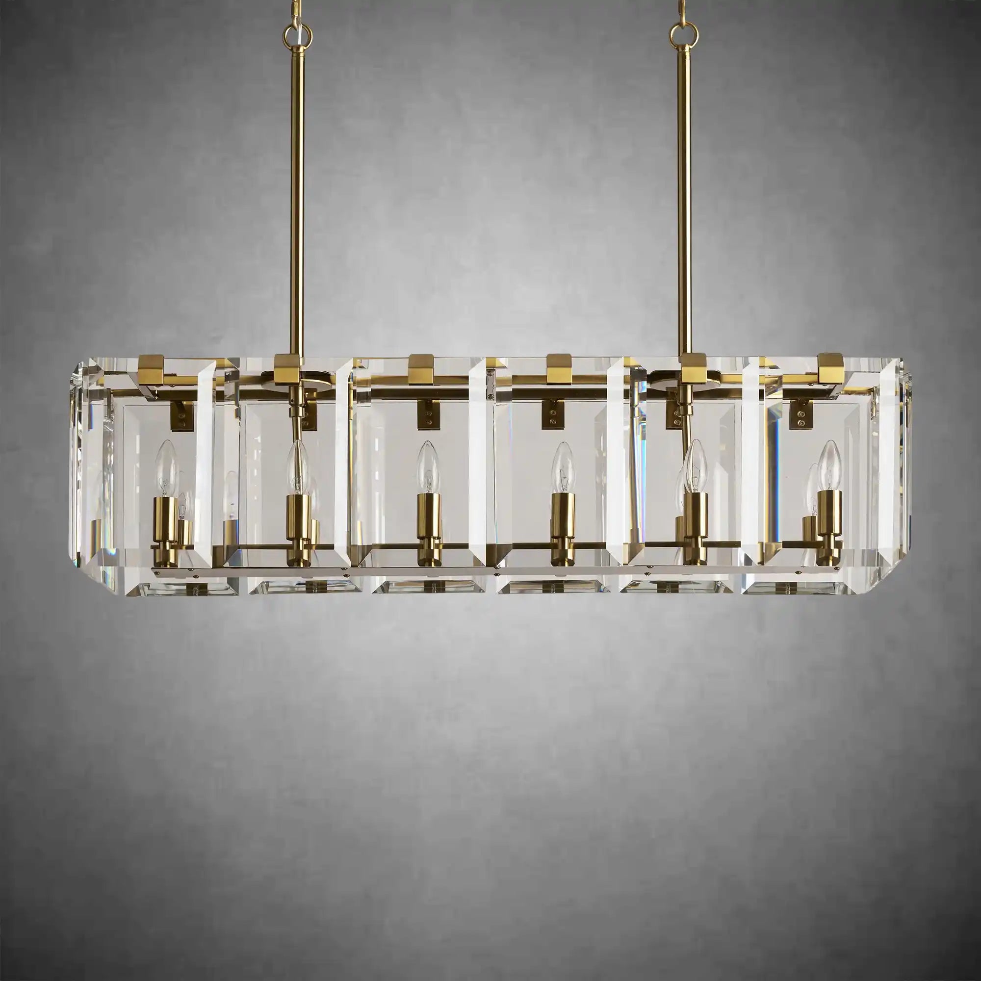 Modern Amaya Rectangular Chandelier - Cyran Lamps