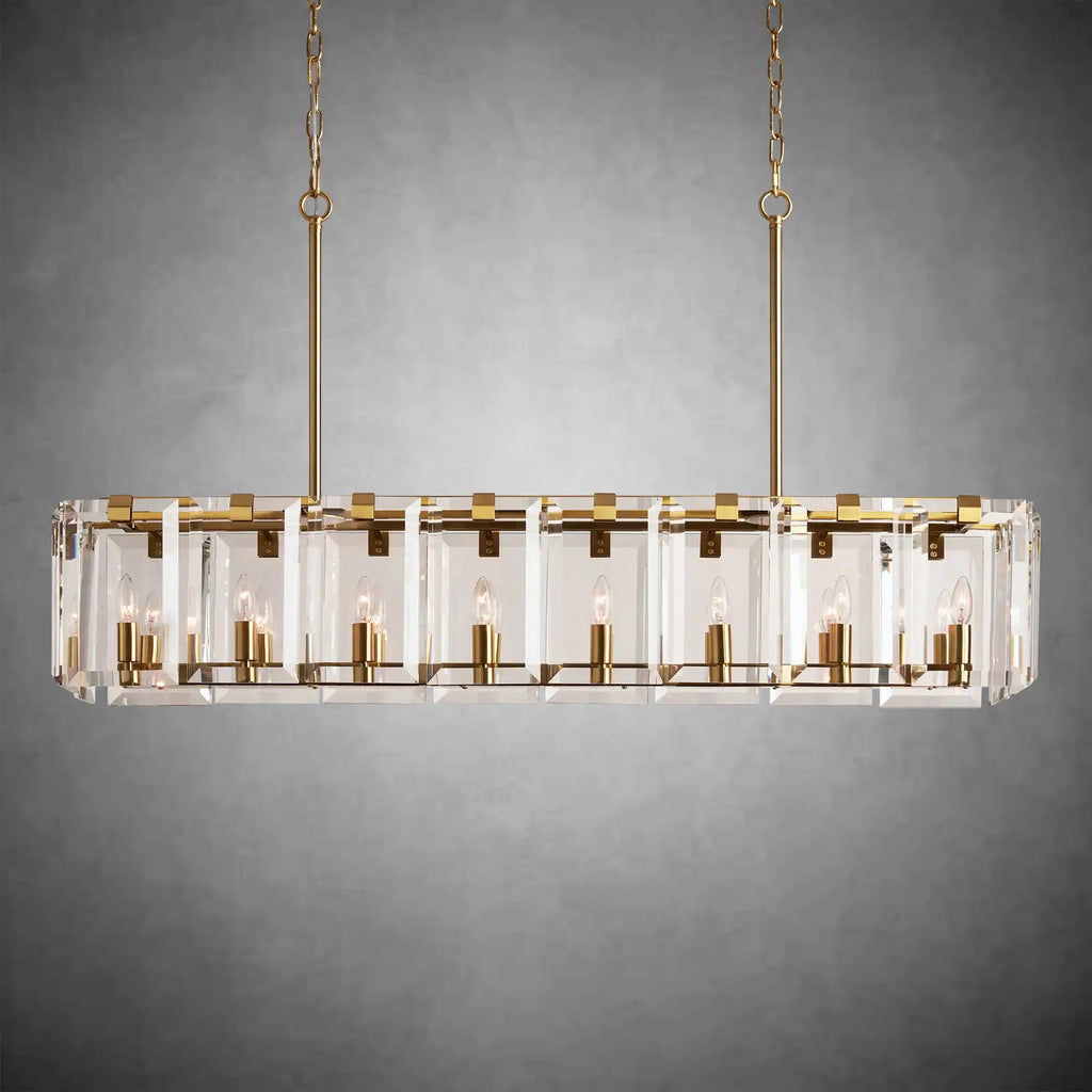 Modern Amaya Rectangular Chandelier - Cyran Lamps