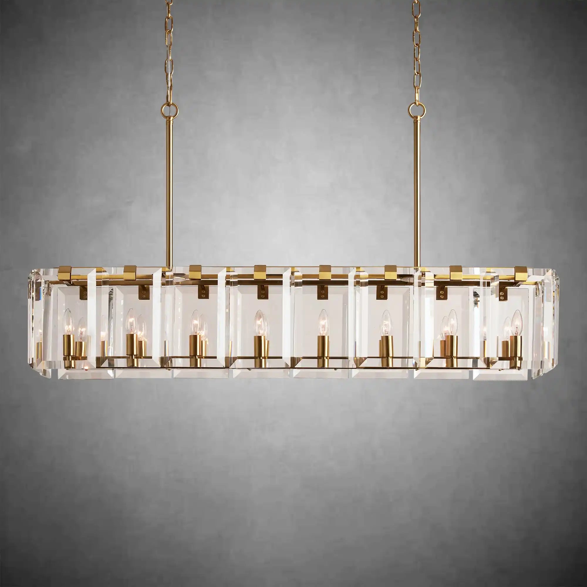 Modern Amaya Rectangular Chandelier - Cyran Lamps