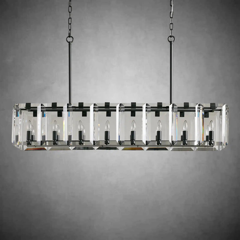Modern Amaya Rectangular Chandelier - Cyran Lamps