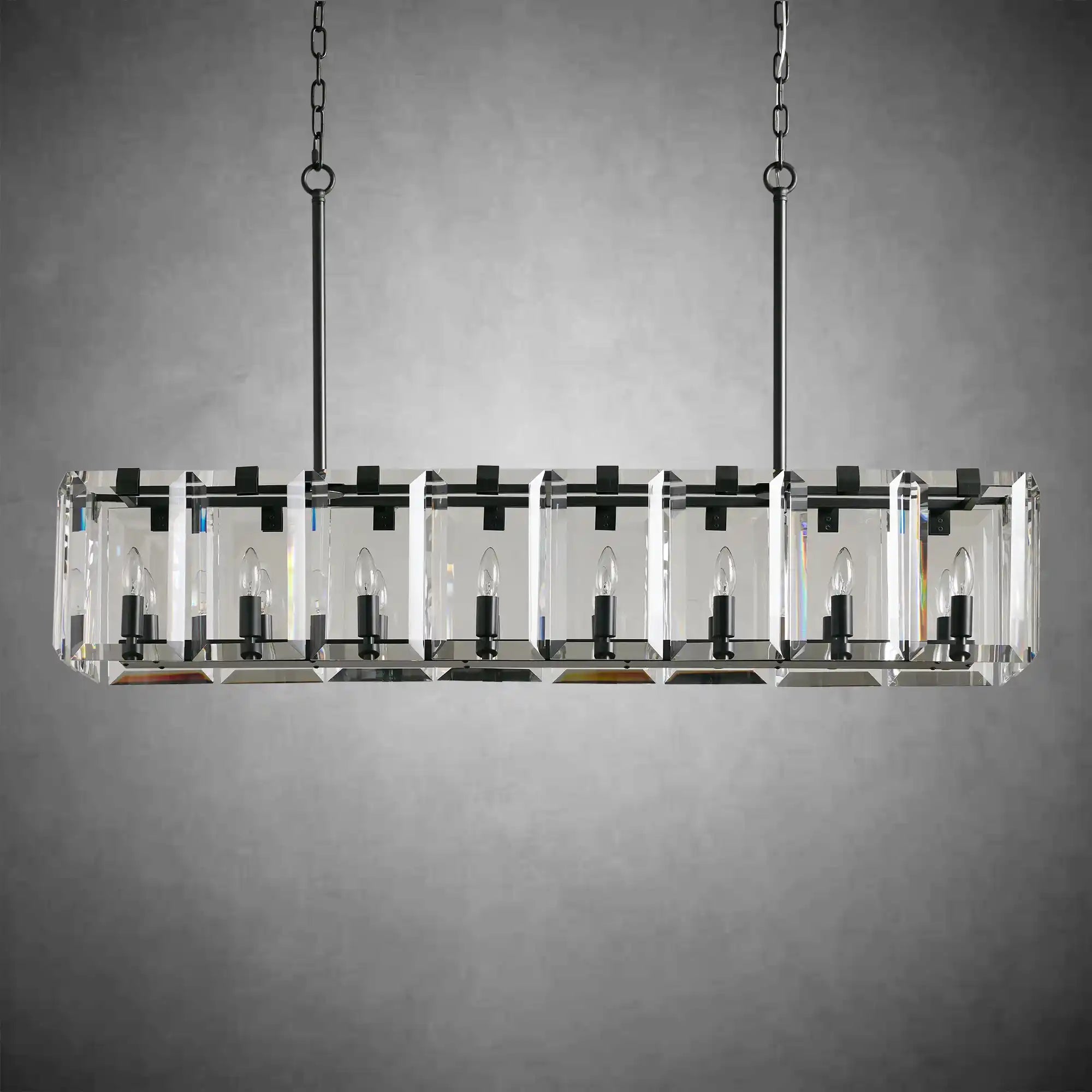 Modern Amaya Rectangular Chandelier - Cyran Lamps