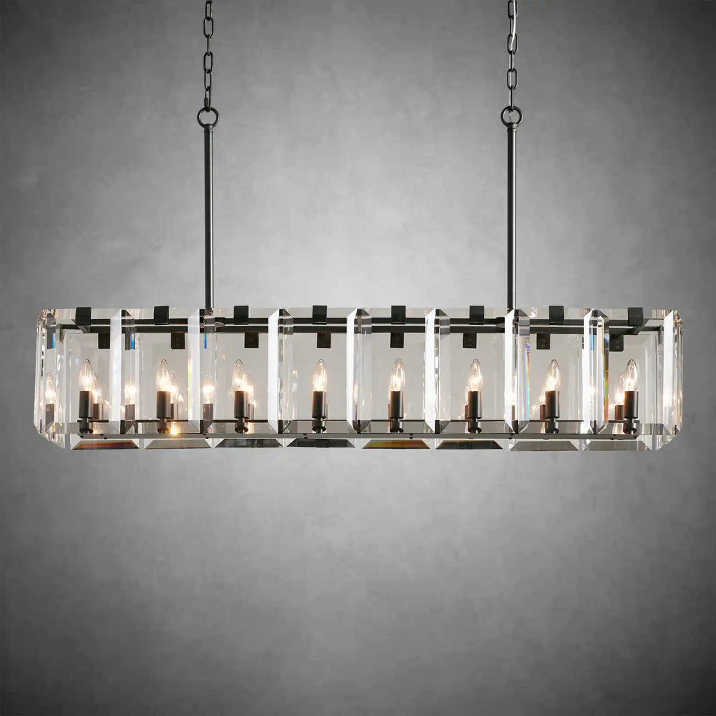 Modern Amaya Rectangular Chandelier - Cyran Lamps