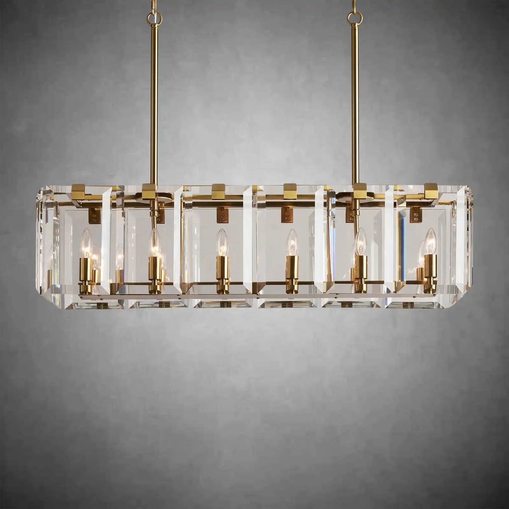 Modern Amaya Rectangular Chandelier - Cyran Lamps