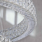 Modern Crystal Round Chandelier 2 Rings - Cyran Lamps