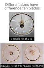 Modern Fan Light Crystal Chandelier - Cyran Lamps