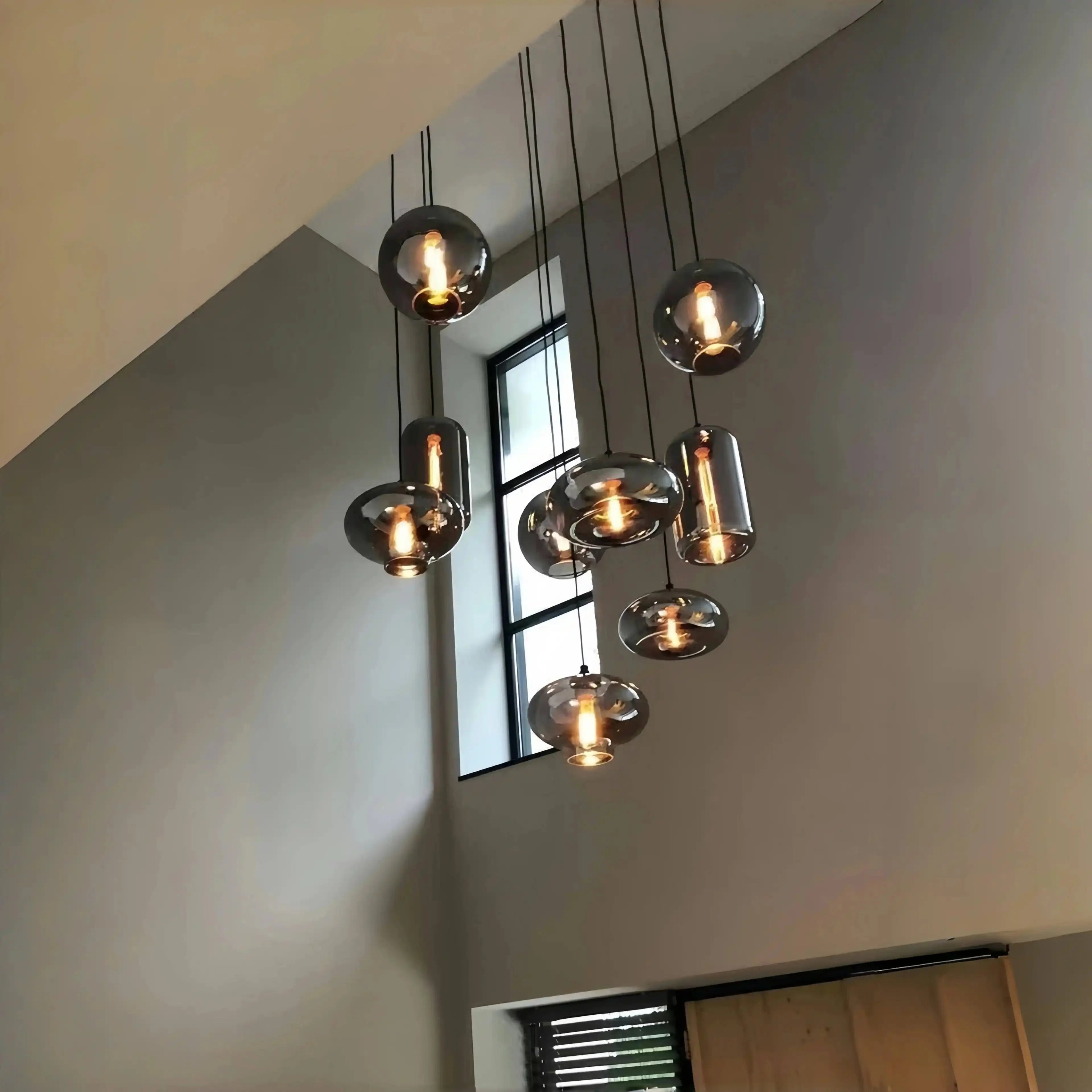 Modern Pendant Fixture light For 2 Story Foyer /Enterway /Staircase