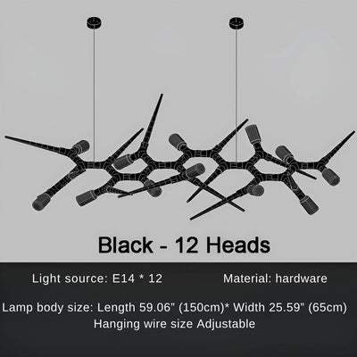 Modern Trendy Dining Room Lighting - 177” (L450cm)Warm light 3000KCyranlamps