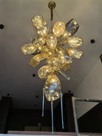 Modern Wine Glass Shape Chandelier Italian Light Luxury Light Fixture for Dining Room/Living Room - Cyran Lamps