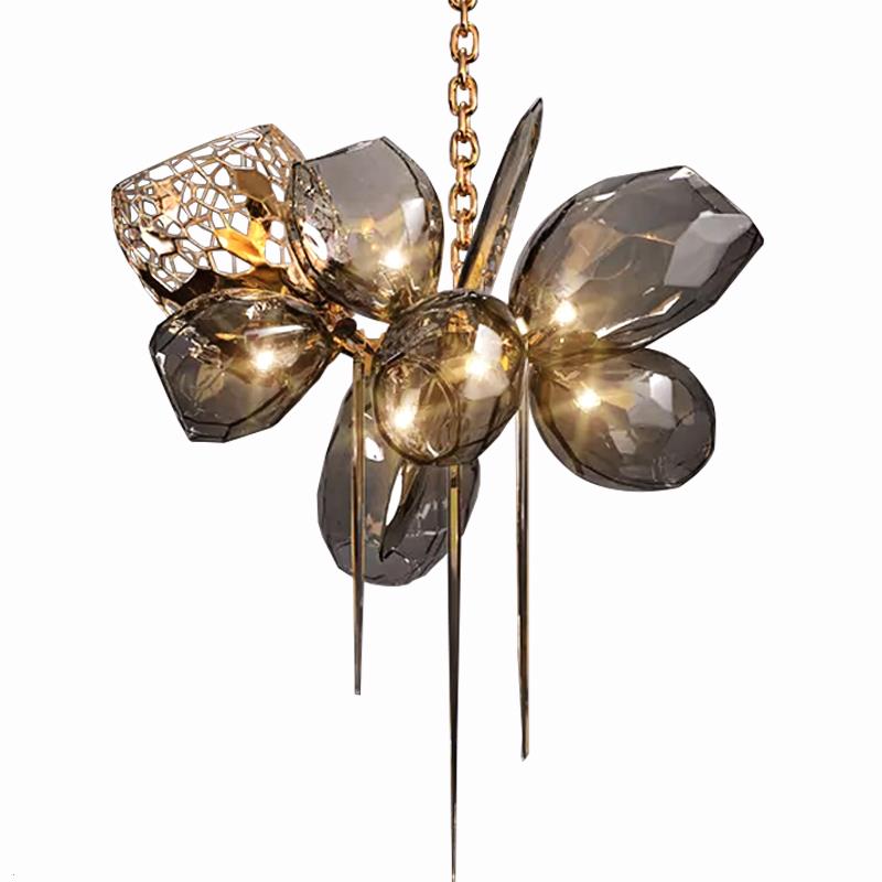 Modern Wine Glass Shape Chandelier Italian Light Luxury Light Fixture for Dining Room/Living Room - Cyran Lamps