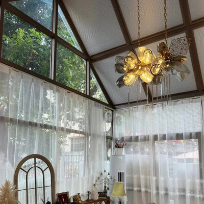 Modern Wine Glass Shape Chandelier Italian Light Luxury Light Fixture for Dining Room/Living Room - Cyran Lamps