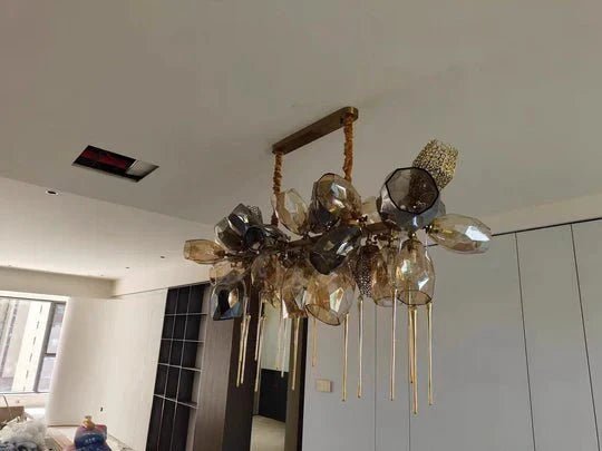 Modern Wine Glass Shape Chandelier Italian Light Luxury Light Fixture for Dining Room/Living Room - Cyran Lamps