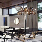 Modern Wine Glass Shape Chandelier Italian Light Luxury Light Fixture for Dining Room/Living Room - Cyran Lamps