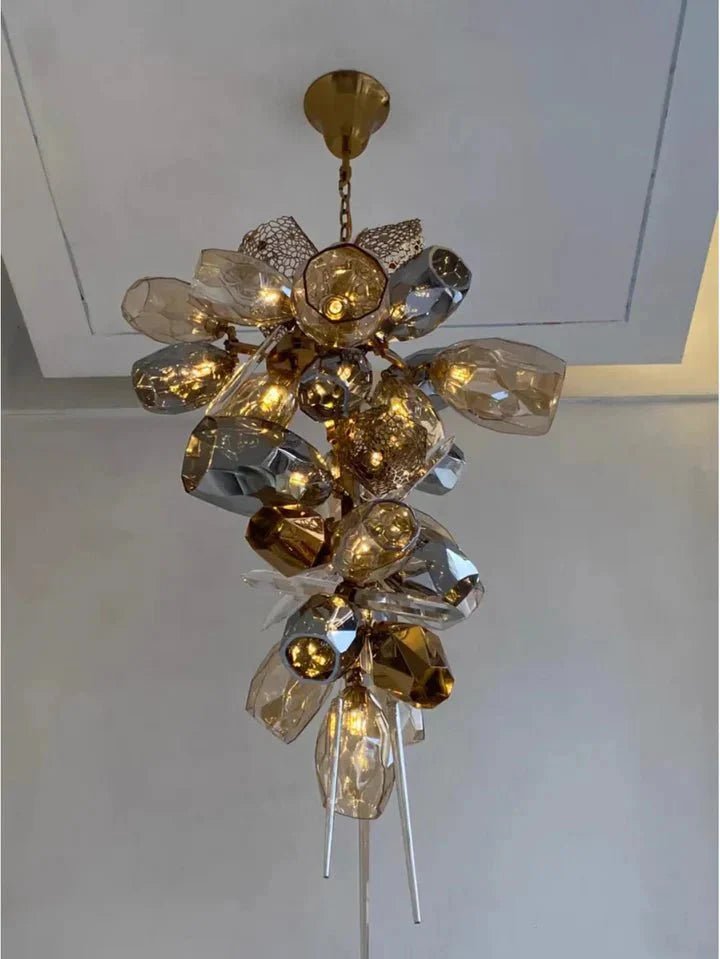 Modern Wine Glass Shape Chandelier Italian Light Luxury Light Fixture for Dining Room/Living Room - Cyran Lamps