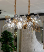 Modern Wine Glass Shape Chandelier Italian Light Luxury Light Fixture for Dining Room/Living Room - Cyran Lamps
